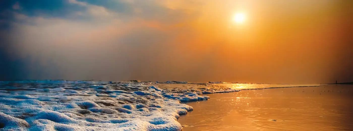 Sunrise and surf at Chandrabhaga Beach