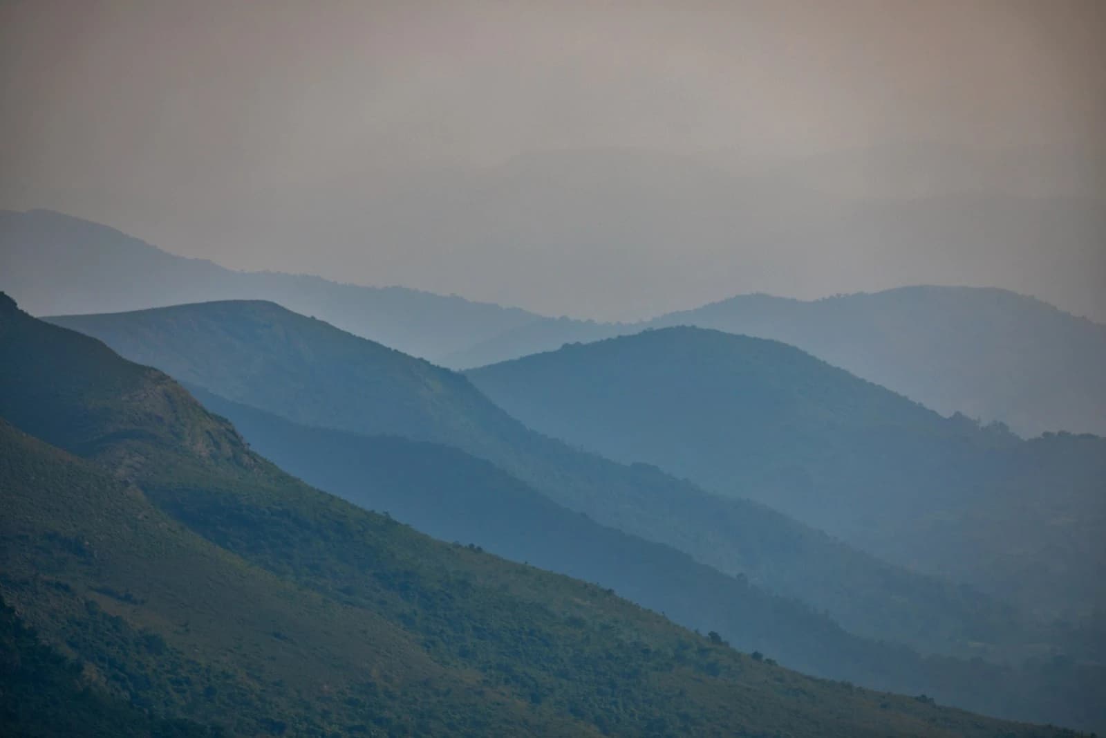 Layered mountain slopes at Deomali in the Eastern Ghats of Koraput, Odisha